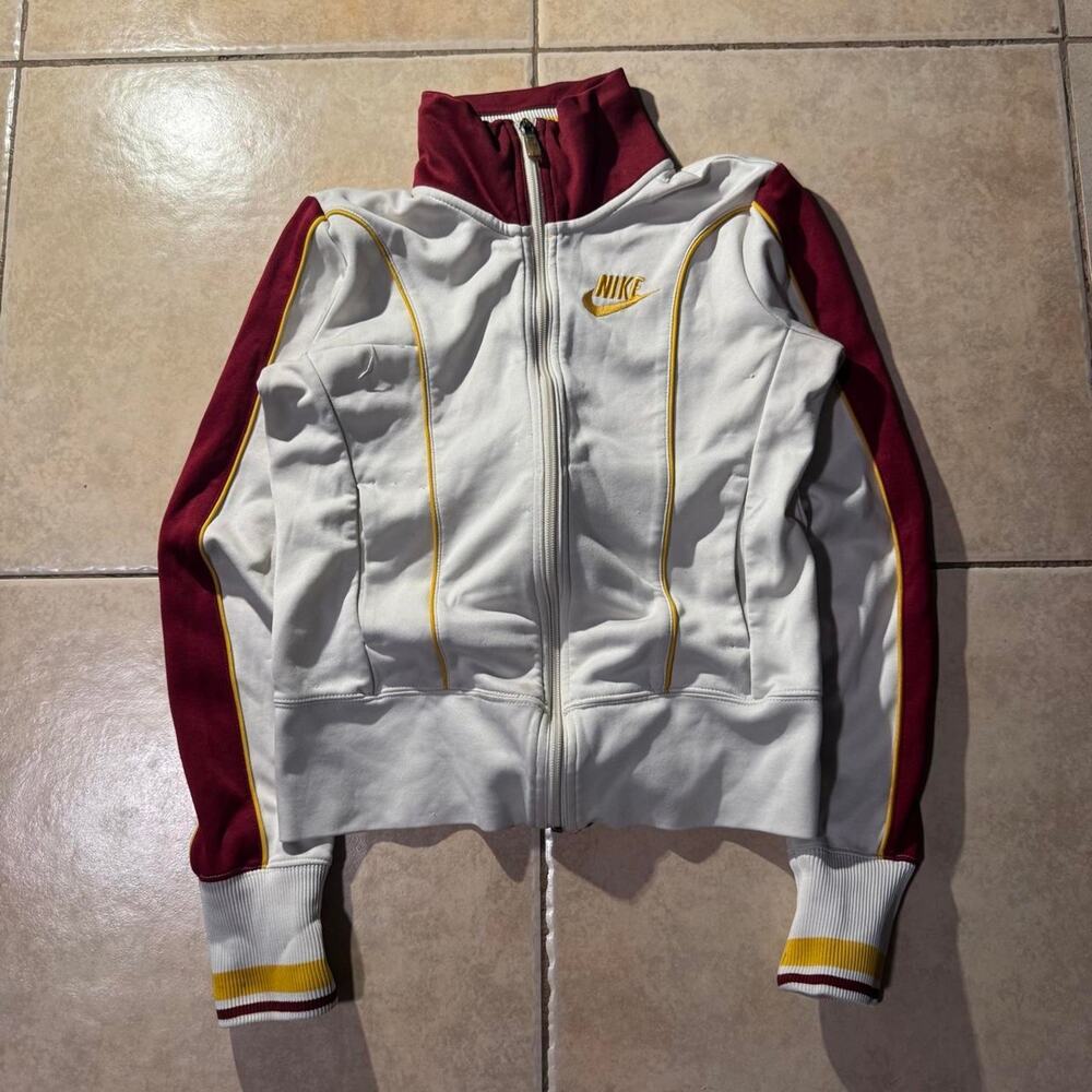 Vintage y2k nike white track zip up Size S in Kids